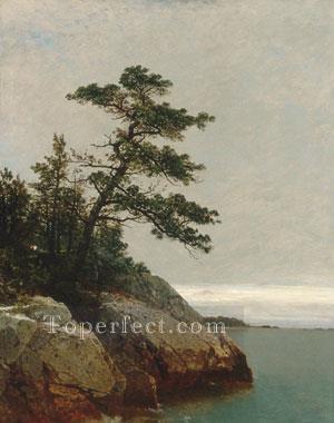 オールド・パイン・ダリエン・コネチカット・ルミニズムの海景 ジョン・フレデリック・ケンセット油絵